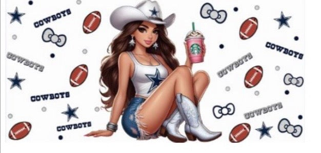 Dallas Cowboy Girl Decal