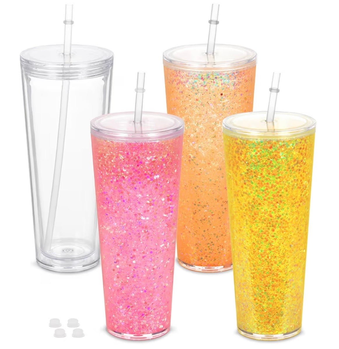 24oz Acrylic Snow Globe Cup