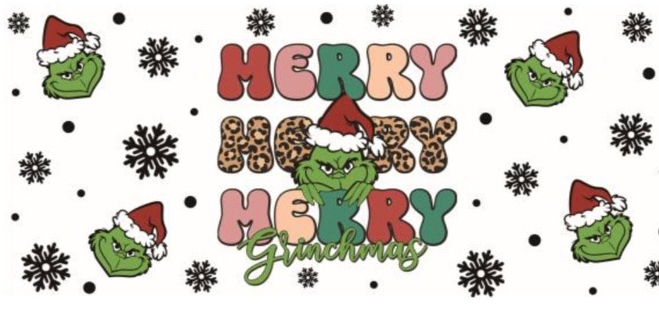 Merry Merry Merry Grinchmas Decal