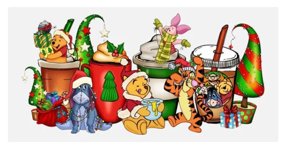 Pooh Bear And Friends Christmas Decal