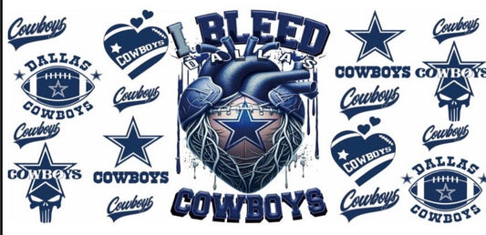 I Bleed Dallas Cowboys Decal