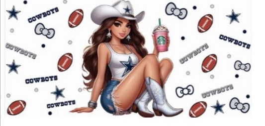 Dallas Cowboy Girl Decal