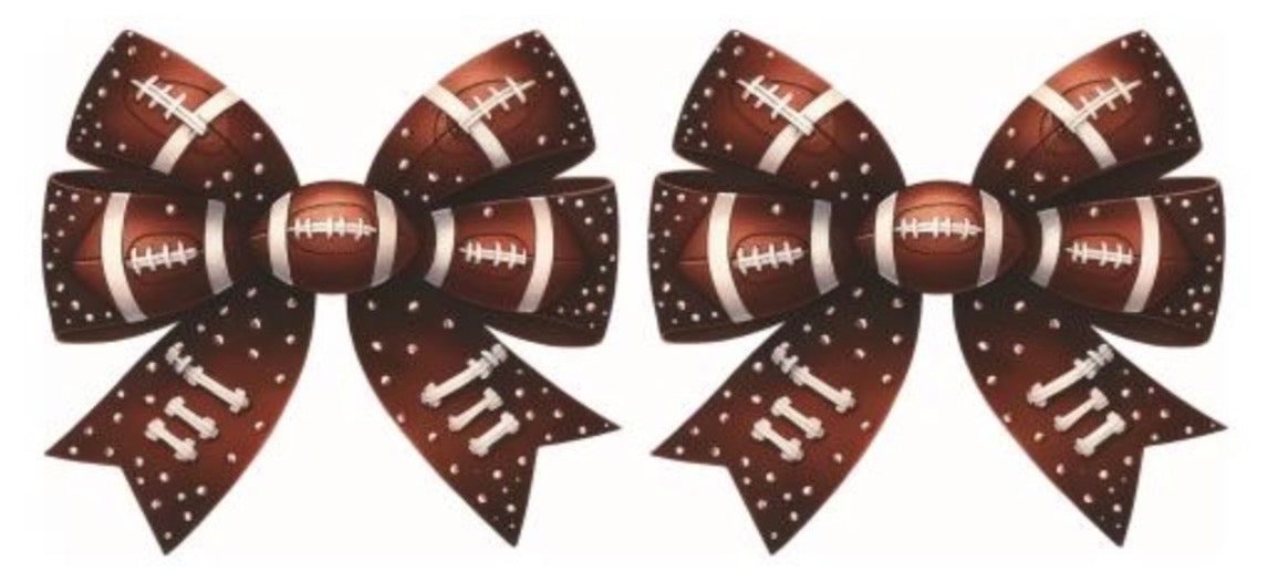 Football Bow Decal