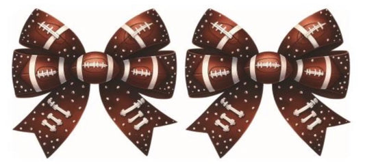 Football Bow Decal