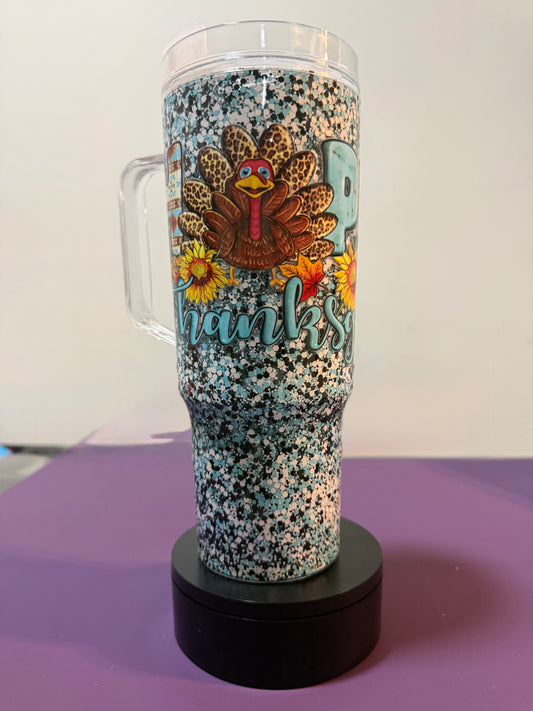 Ready To Ship 40oz Thanksgiving Acrylic Cup