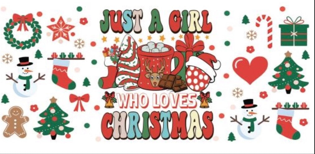 Just A Girl Who Loves Christmas Decal