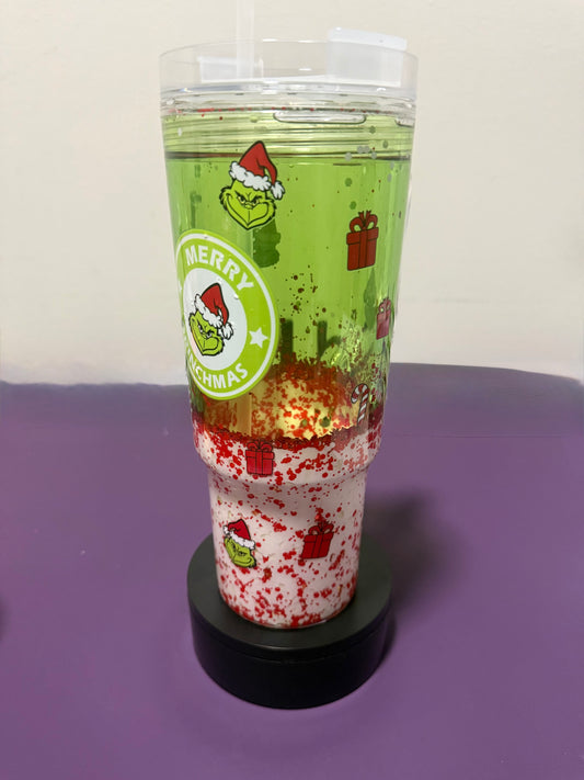 Ready To Ship 40oz Merry Christmas Grinch Acrylic Cup