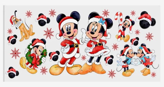Mickey And Minnie Christmas Decal