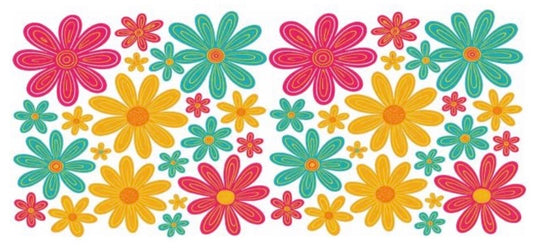 Colorful Flowers Decal