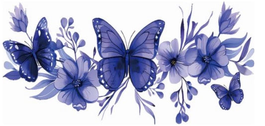 Purple Butterfly Decal