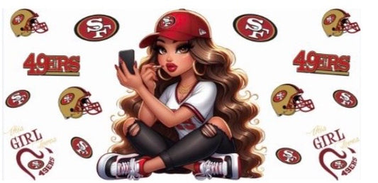 49ers Girl Decal