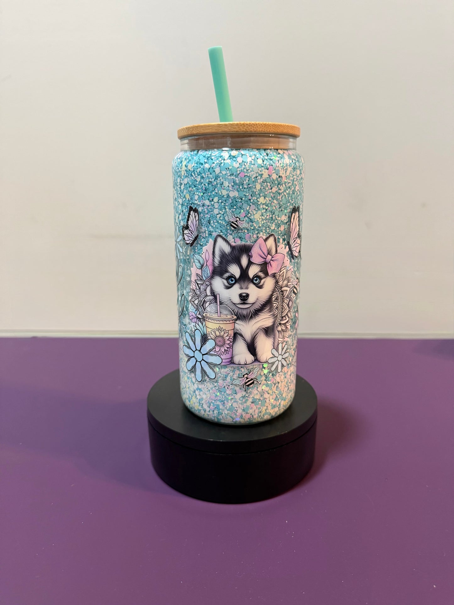 Ready To Ship 16oz Glass Snow Globe Cup