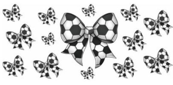 Soccer Bows Decal